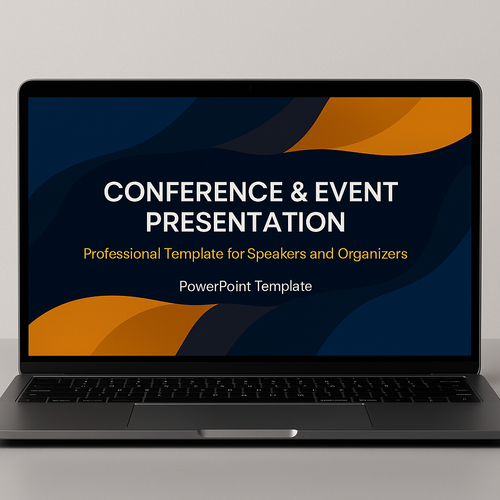 Conference & Event PowerPoint Template  Professional Speaker Presentation Deck
