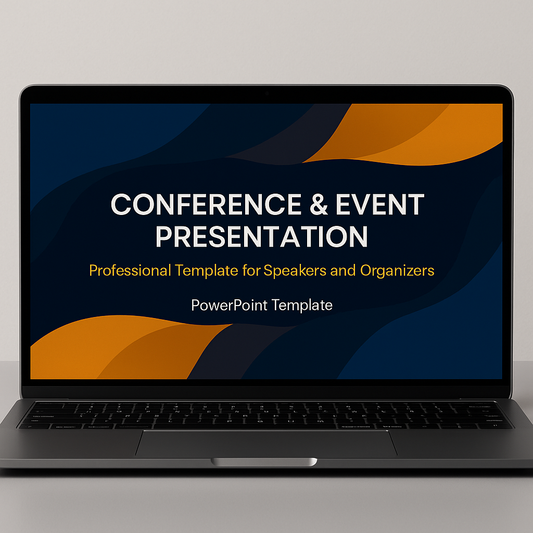 Conference & Event PowerPoint Template  Professional Speaker Presentation Deck