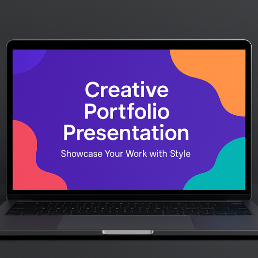 Creative Portfolio PowerPoint Template  Designer & Photographer Presentation