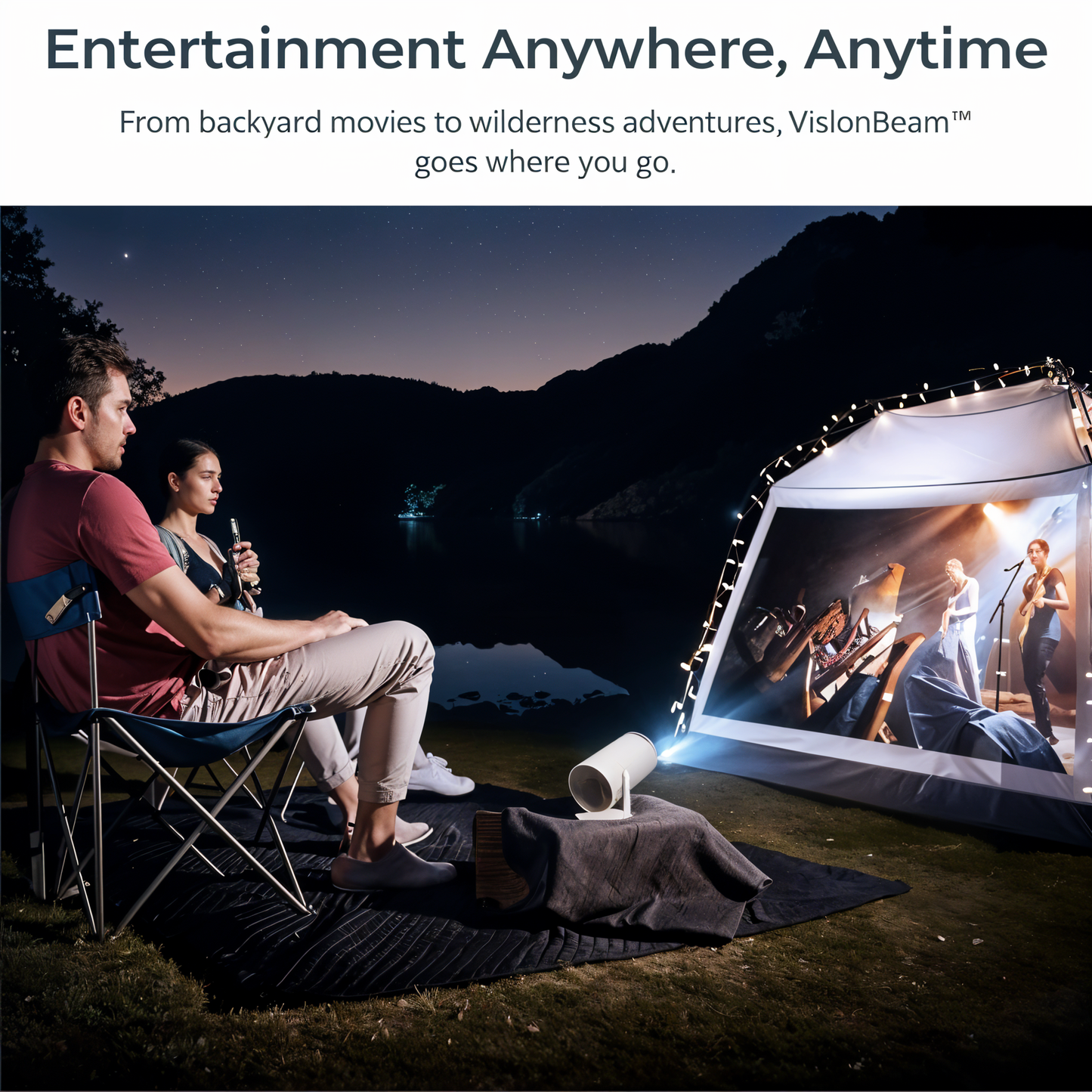 Rensyn™ - Smart Projector Portable Full HD