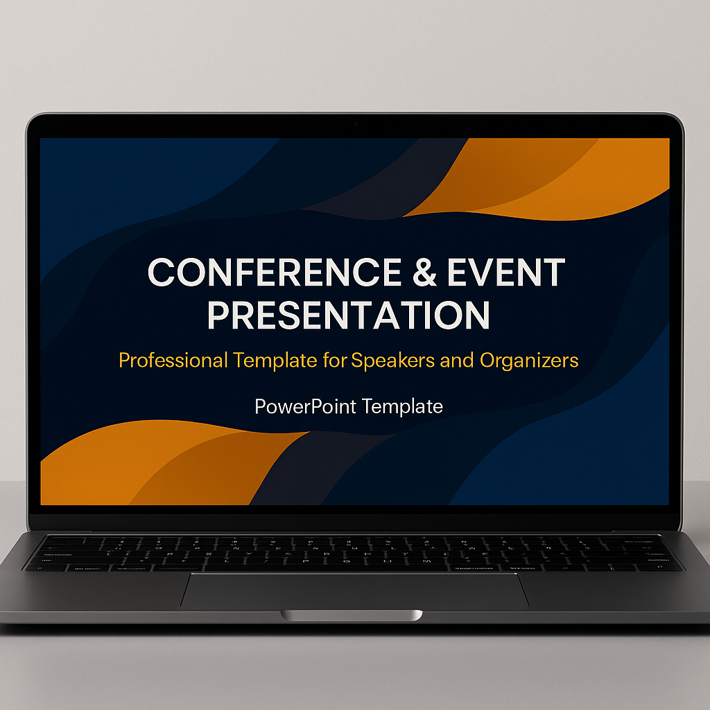 Conference & Event PowerPoint Template  Professional Speaker Presentation Deck